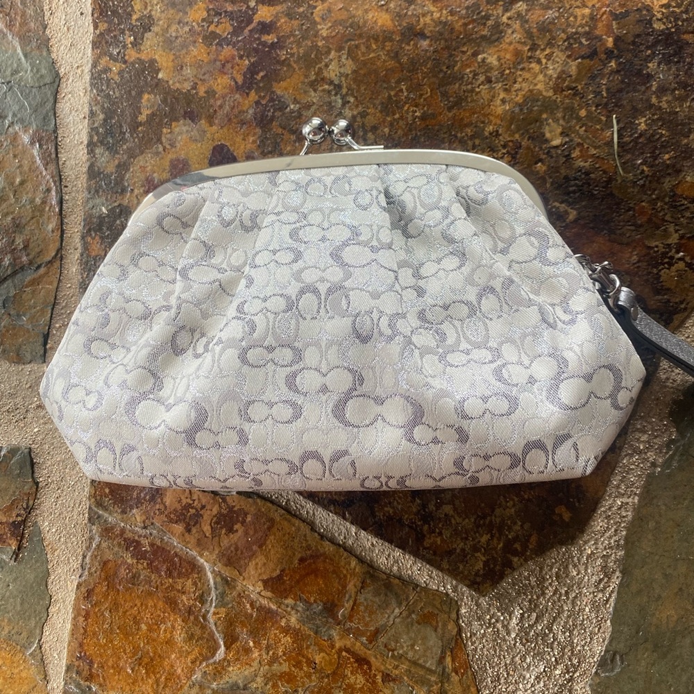 Coach clutch wristlet